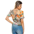 Blusa Feminina Manga Curta Crepe Estampado - 9524 - comprar online