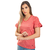 Blusa Feminina Manga Curta com Babado - 9749 - comprar online