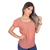 Blusa Feminina Manga Curta Viscose Poliester Lisa - 9966