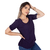 Blusa Feminina Manga 2/4 Lisa com Laço - 9970