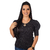 Blusa Feminina Manga Bufante 7/8 em Malha Canelada - 9468