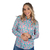 Camisete Feminina Manga Longa Estampado - 3667