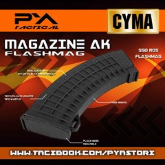 Cargador Flashmag Ak47 Hicap Airsoft 6mm 550bbs Cyma - comprar online