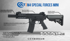 Fusil Marcadora Airsoft M4 Colt Special Forces AEG Mini Full Metal Negra en internet
