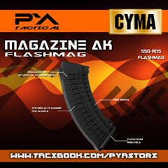 Cargador Flashmag Ak47 Hicap Airsoft 6mm 550bbs Cyma