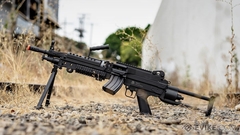 Marcadora Airsoft FN M249 Polimero 6mm Soporte con DRUMM + Bateria !! - tienda online