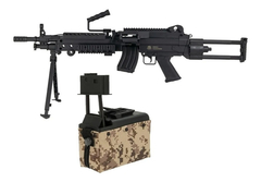 Marcadora Airsoft FN M249 Polimero 6mm Soporte con DRUMM + Bateria !! - comprar online