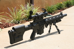 Imagen de CULATA STOCK ICS UKSR Ajustable DMR Rifle for M4/M16 Series Airsoft AEGs