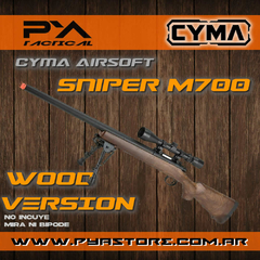 SNIPER CYMA Rifle de francotirador VSR-10 Bolt Action Airsoft WOOD simil MADERA