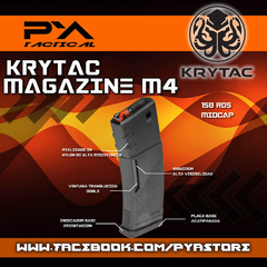 Magazine Cargador M4 KRYTAC 150bbs BLACK PREMIUM