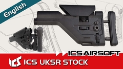 CULATA STOCK ICS UKSR Ajustable DMR Rifle for M4/M16 Series Airsoft AEGs - comprar online