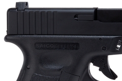 Pistola Marcadora Airsoft G 23 Saigo Green Gas Blowback 6mm NEGRA - comprar online