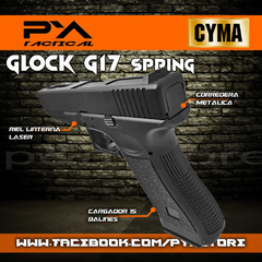 GLOCK G17 SPRING CYMA Corredera FULL METAL - comprar online