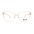 Óculos de grau ono on0030 f4o1 dourado claro translúcido na internet