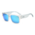 Óculos de sol ono camburi on00022s x4i4 15p translúcido c/ haste azul translúcida e lente azul espelhada