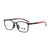 Óculos de grau infantil ono on0018I p2v7 preto c/ detalhe vermelho