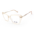 Óculos de grau ono on0030 f4o1 dourado claro translúcido