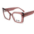 Óculos de grau ono on0015 r4r9 rosa escuro translúcido na internet