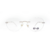 Óculos de grau ono on6022 o1w7 dourado claro brilho - haste c/ det branco na internet