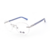 Óculos de grau ono on6018 c1i2 prata c/ haste azul translúcido
