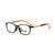 Óculos de grau infantil ono on0022I p7l7 preto com detalhe laranja