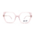 Óculos de grau ono on0029 r4o7 rosa claro translúcido na internet