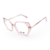 Óculos de grau ono on0029 r4o7 rosa claro translúcido