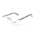Óculos de grau ono on6017 c3c4 grafite escuro brilho c/ haste preta