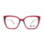 Óculos de grau ono on0030 b4o6 vermelho translúcido na internet
