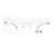 Óculos de grau ono on6019 g2r8 dourado rosê - haste c/ det fúcsia na internet