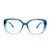 Óculos de grau ono bacutia on0009 a4c azul translúcido degradê - comprar online