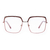Óculos armacao grau on6005 vermelho ono na internet