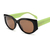 Óculos de sol ono on0014s d2e1 2p tortoise c/ haste verde na internet