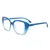Óculos de grau ono bacutia on0009 a4c azul translúcido degradê