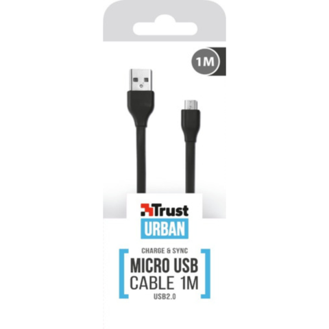 CABLE TRUST URBAN MICRO-USB 2.0 1M