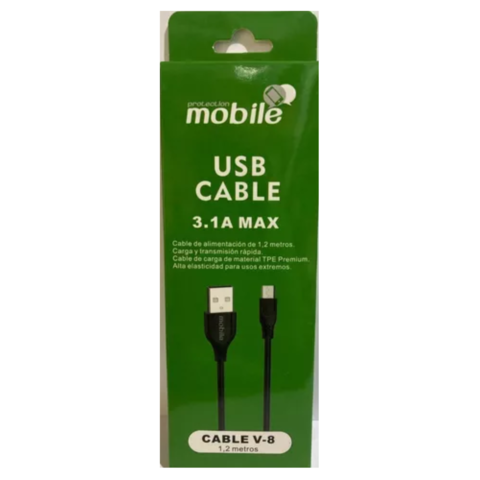 CABLE MOBILE MICRO-USB PARA CELULARES 1,2 METROS