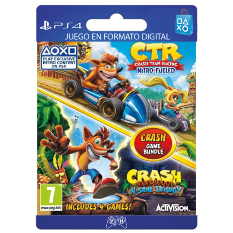 Crash Pack RACING + TRILOGY - PS4 Digital