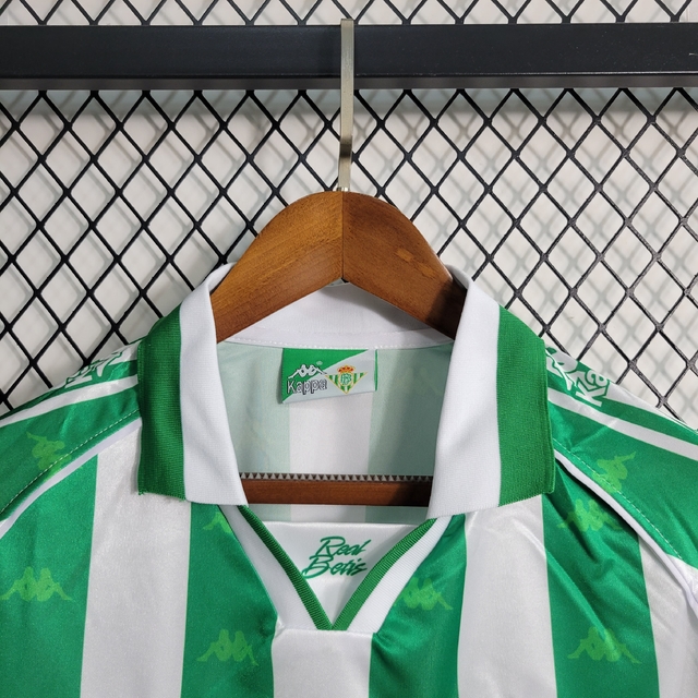 Camisa Retrô Real Betis I Home 95/97 Kappa Manga Longa Verde