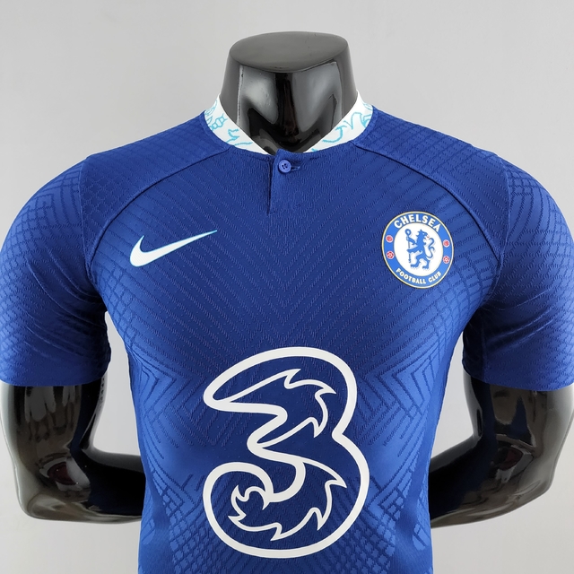 Camisa Chelsea FC I Home 21/22 Patch Mundial de Clubes Torcedor Nike  Masculina - Azul