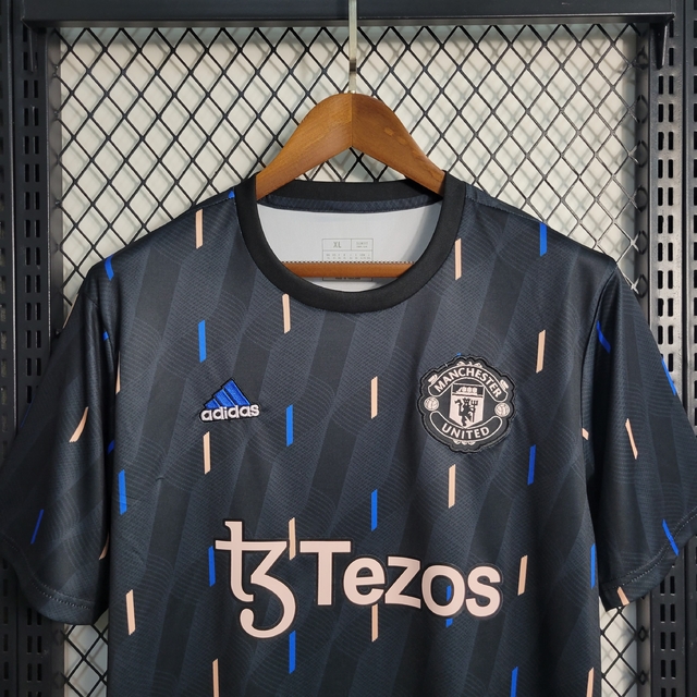 Camisa Adidas Manchester United Pre Jogo - masculino - adulto Preto