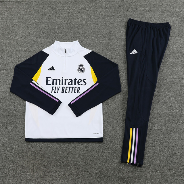 Agasalho Real Madrid Treino 23/23 Adidas Masculina Branco - R$ 299,90