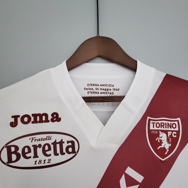 Camisa do Torino away 21/22 Torcedor Joma Masculina - Branco