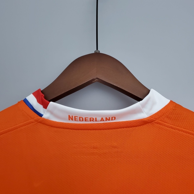 Camisa Holanda Home 2008 Masculina Torcedor Nike - Laranja