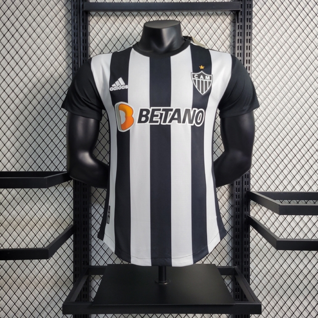 Camisa Atlético Mineiro I 22/23 s/n° Torcedor Adidas Masculina -  Preto+Branco