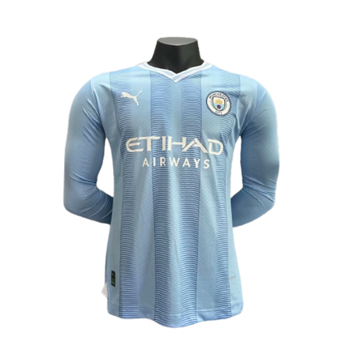 Camisa Manchester City 23/24 Versão Jogador Pré-Jogo - Azul - Imports do  vale