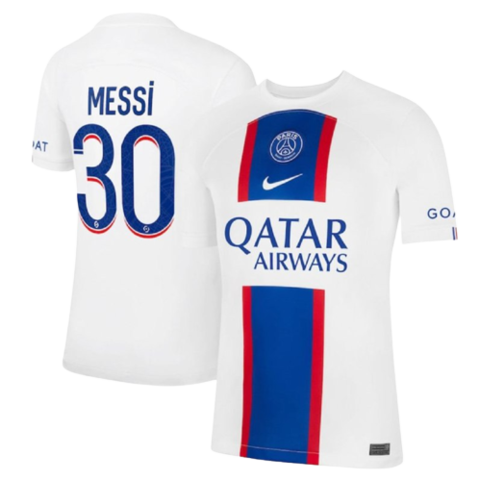 CAMISA PARIS SAINT GERMAIN (PSG) - MESSI 30 - FORA/ AWAY - JOGADOR 21/ –  Donos da Bola Imports Club