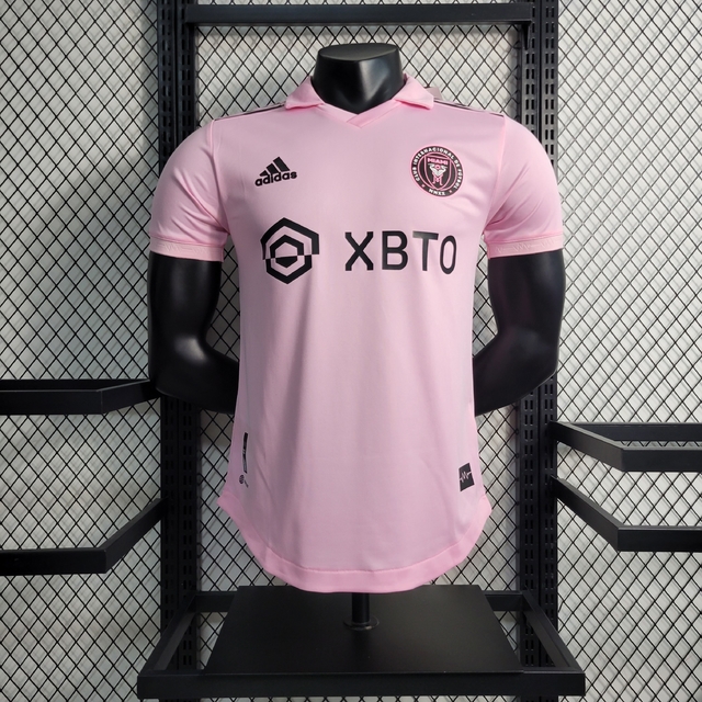 Camisa Inter Miami I Home 22/23 Rosa Adidas Masculina Jogador