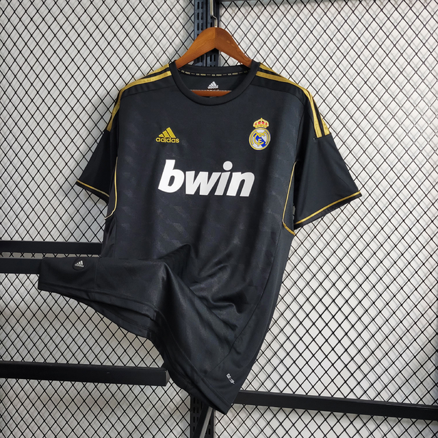 Camisa Real Madrid II Away Retrô 2011/12 Preto Adidas R$ 199,90