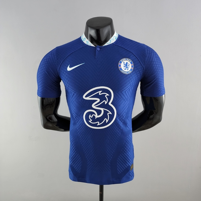 Camisa Chelsea FC I Home 21/22 Patch Mundial de Clubes Torcedor Nike  Masculina - Azul