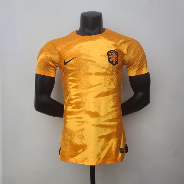 Camisa Holanda KNVB 2023 Nike Stadium Home Feminina - Laranja